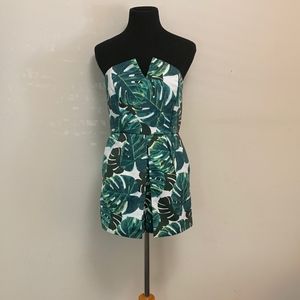 Banana Leaf Print TOP SHOP Romper